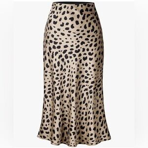 Leopard / Cheetah Print Midi Skirt
